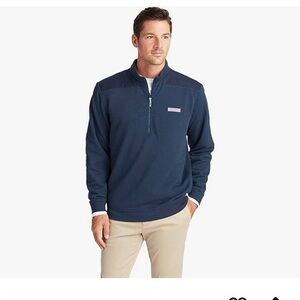 Mens M Vineyard Vines Collegiate Shep quarter zip pullover sweatshirt